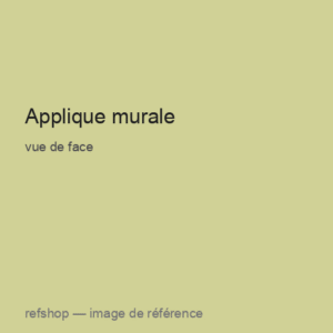 Applique murale, vue de face